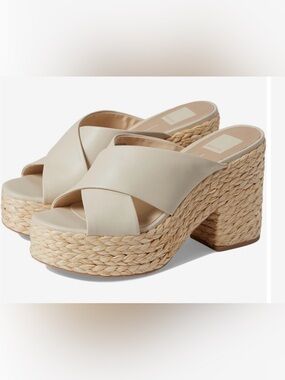 Dolce Vita Eloris Ivory Espadrille Platform Sandals